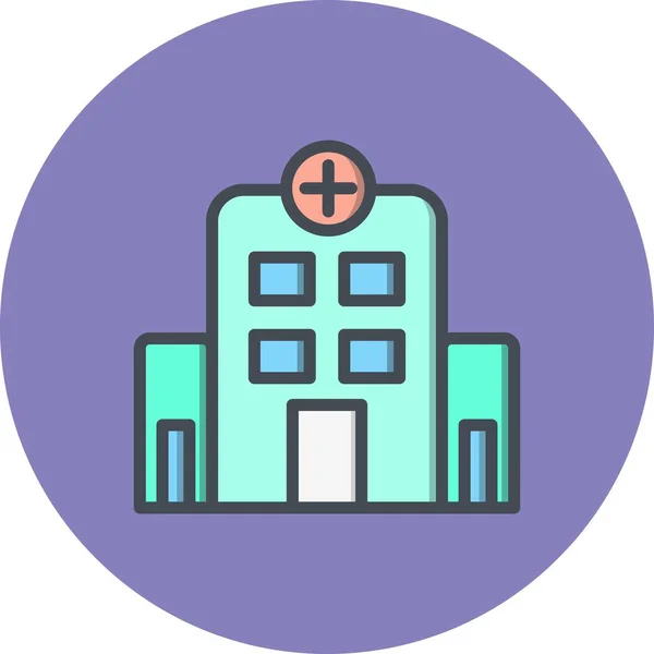 Illustration sjukhus ikonen — Stockfoto