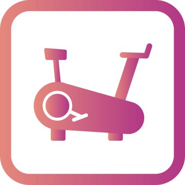 İllüstrasyon Bisiklet makinesi simgesi  