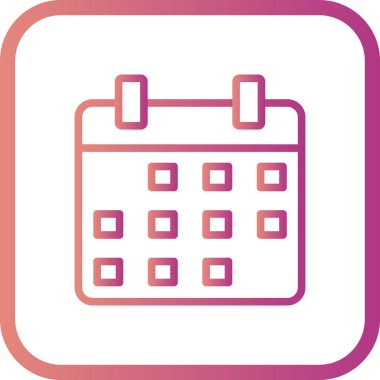 İllüstrasyon Takvim Simgesi