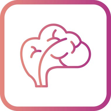 İllüstrasyon beyin simgesi