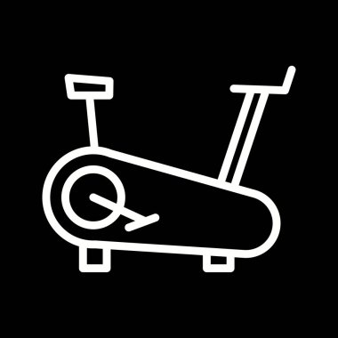 İllüstrasyon Bisiklet makinesi simgesi  