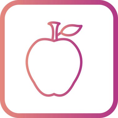 İllüstrasyon elma simgesi 