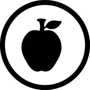 İllüstrasyon elma simgesi 