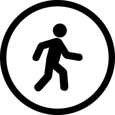 İllüstrasyon yürüyüş simgesi