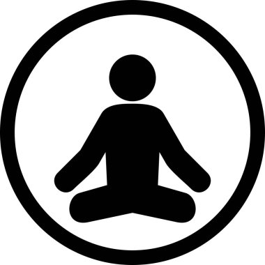 İllüstrasyon Yoga Simgesi