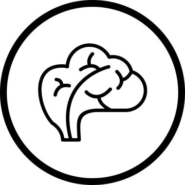 İllüstrasyon beyin simgesi