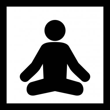 İllüstrasyon Yoga Simgesi