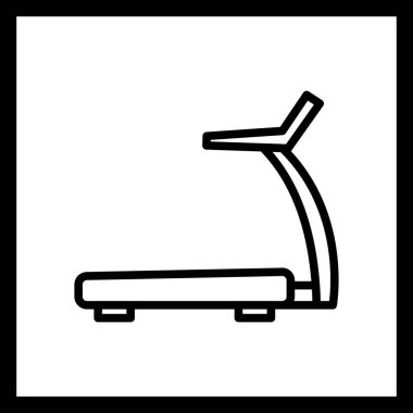 İllüstrasyon koşu bandı simgesi