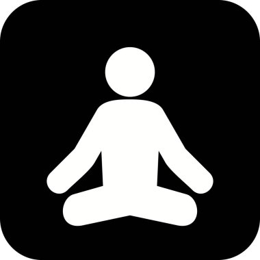 İllüstrasyon Yoga Simgesi