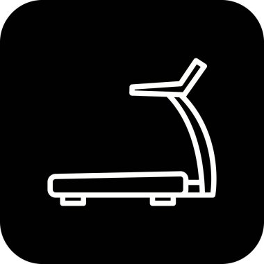 İllüstrasyon koşu bandı simgesi