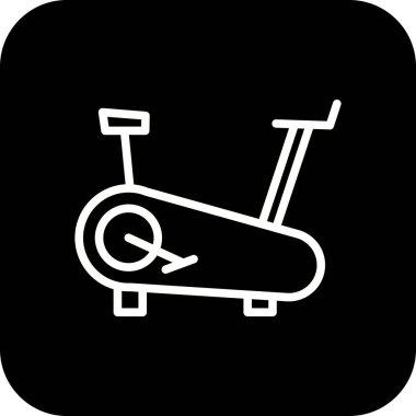 İllüstrasyon Bisiklet makinesi simgesi  