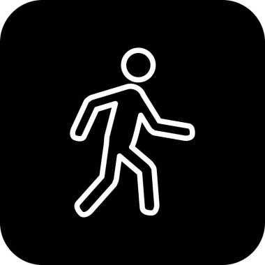 İllüstrasyon yürüyüş simgesi