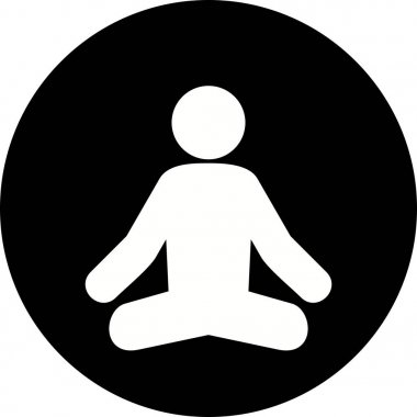İllüstrasyon Yoga Simgesi