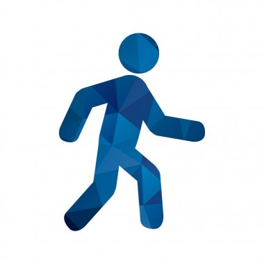 İllüstrasyon yürüyüş simgesi