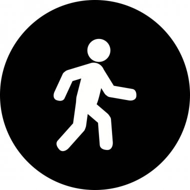 İllüstrasyon yürüyüş simgesi