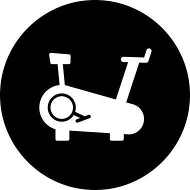 İllüstrasyon Bisiklet makinesi simgesi  