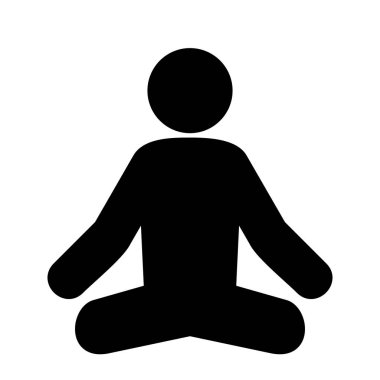 İllüstrasyon Yoga Simgesi