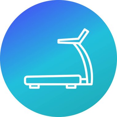 İllüstrasyon koşu bandı simgesi