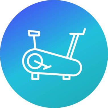 İllüstrasyon Bisiklet makinesi simgesi  