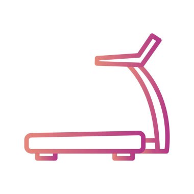 İllüstrasyon koşu bandı simgesi