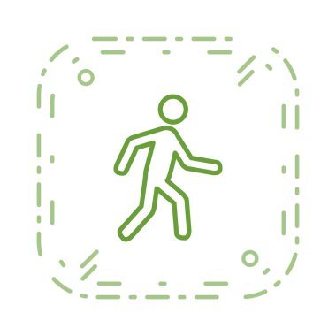 İllüstrasyon yürüyüş simgesi