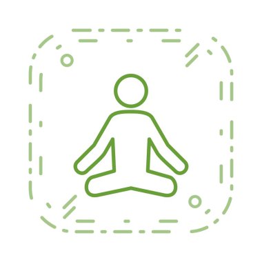 İllüstrasyon Yoga Simgesi