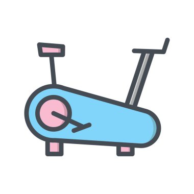 İllüstrasyon Bisiklet makinesi simgesi  