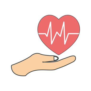 İllüstrasyon sağlık simgesi      