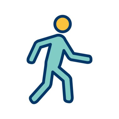 İllüstrasyon yürüyüş simgesi