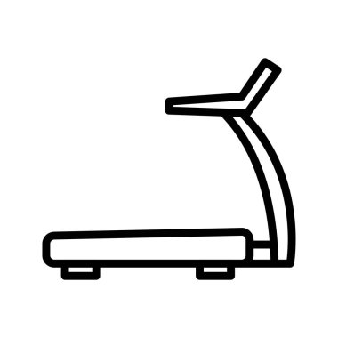 İllüstrasyon koşu bandı simgesi