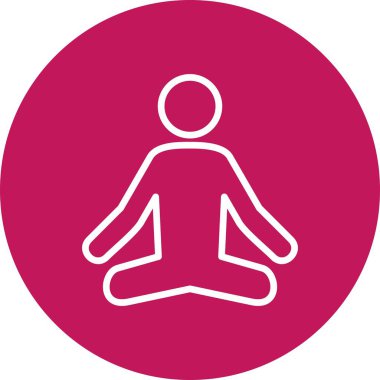 İllüstrasyon Yoga Simgesi