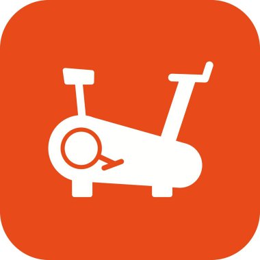 İllüstrasyon Bisiklet makinesi simgesi  