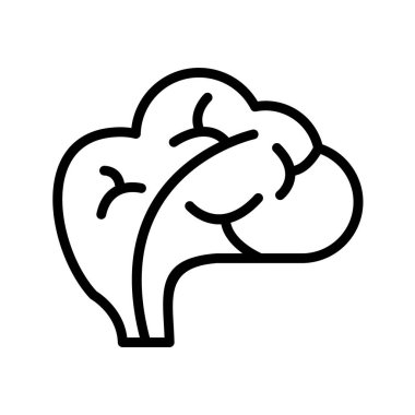 İllüstrasyon beyin simgesi