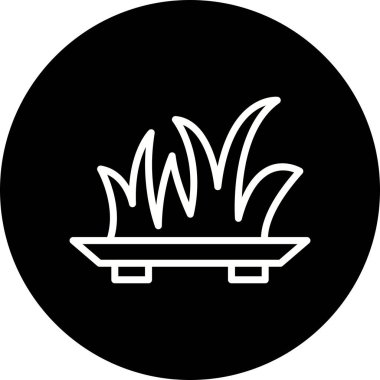 İllüstrasyon çim simgesi