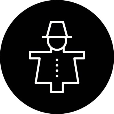 İllüstrasyon korku karga simgesi