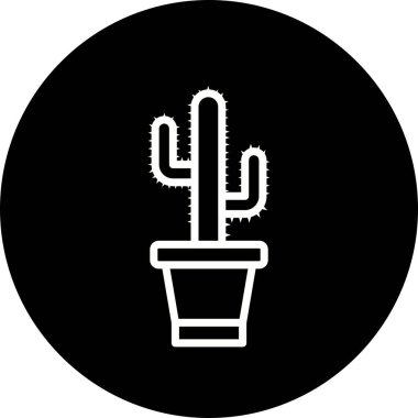 İllüstrasyon kaktüs simgesi