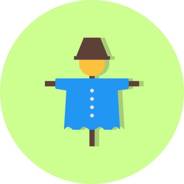 İllüstrasyon korku karga simgesi