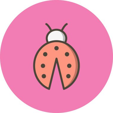 İllüstrasyon Lady Bug simgesi