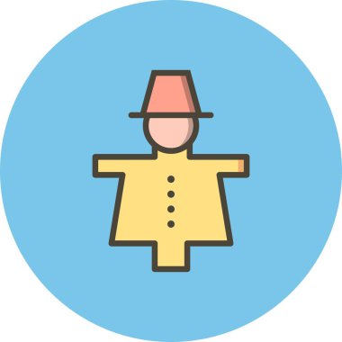 İllüstrasyon korku karga simgesi