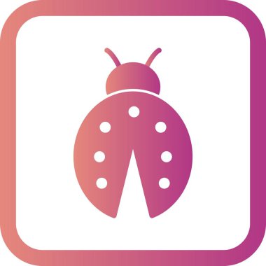 İllüstrasyon Lady Bug simgesi