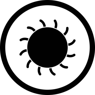 İllüstrasyon güneş simgesi