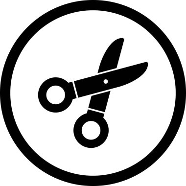 İllüstrasyon makas simgesi