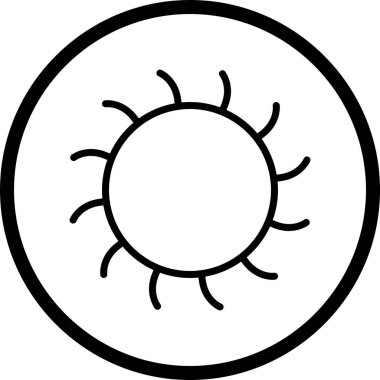 İllüstrasyon güneş simgesi