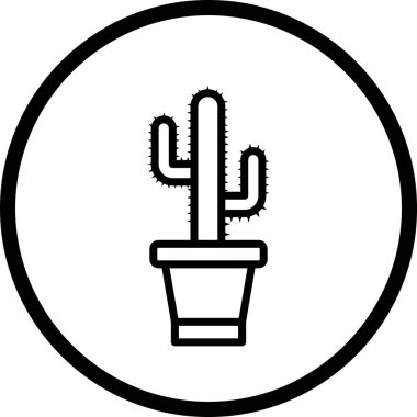 İllüstrasyon kaktüs simgesi
