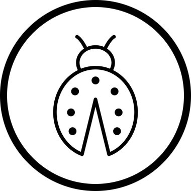 İllüstrasyon Lady Bug simgesi