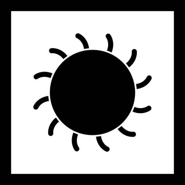 İllüstrasyon güneş simgesi
