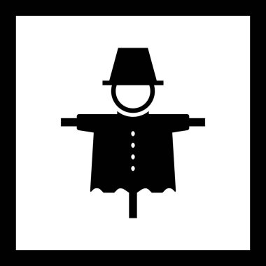 İllüstrasyon korku karga simgesi