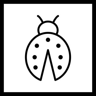 İllüstrasyon Lady Bug simgesi