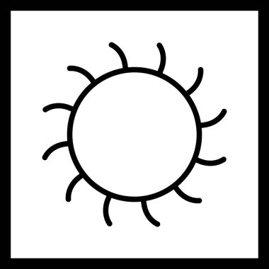 İllüstrasyon güneş simgesi