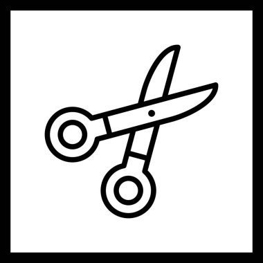 İllüstrasyon makas simgesi